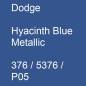 Preview: Dodge, Hyacinth Blue Metallic, 376 / 5376 / P05.